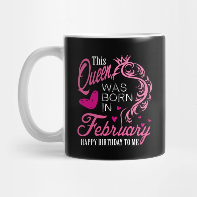 This queen was born in February .. February born girl birthday gift by DODG99